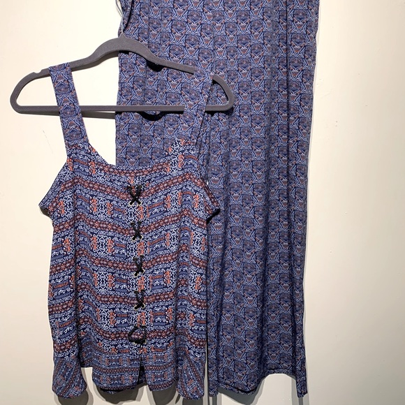 Wide-leg pants & matching top sz.13 - Picture 1 of 12